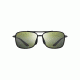 Maui Jim Kaupo Gap Polarized Aviator  Sunglasses,Matte Black,Maui HT Lens HT437-2M