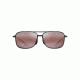 Maui Jim Kaupo Gap Polarized Aviator  Sunglasses,Translucent Smoke Grey,Maui Rose Lens R437-11