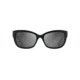 Maui Jim Plumeria Polarized Cat Eye  Sunglasses,Gloss Black,Neutral Grey Lens GS768-02