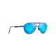 Maui Jim Swinging Bridges Unisex Sunglasses,Brushed Dark Gunmetal Frame,Polarized,Blue Hawaii Lens, B787-02C