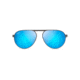 Maui Jim Swinging Bridges Unisex Sunglasses,Brushed Dark Gunmetal Frame,Polarized,Blue Hawaii Lens, B787-02C