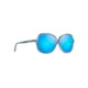 Maui Jim Taro Polarized Square Sunglasses - Women's, Aquamarine Frame, Blue Hawaii Lens, Aquamarine B795-55B