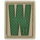 Maxpedition Letter Patch W, Arid LETWA