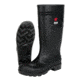 MCR Safety 15in PVC Work Boots, Plain Toe with Cleated Sole, Poly Interior Lining, Over the Sock Style, Black, 10, PBP12010