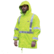 MCR Safety 598RJHX2 Luminator Breathable Poly/PU Class 3 Jacket, Fluorescent Lime, 2X, 598RJHX2