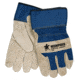 MCR Safety Artic Jack Premium Split Pigskin Insulated Leather Palm Work Gloves, Fabric Back with 2.5in Safety Cuff, Thermosock Lined, Beige, Medium, 1955M