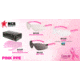 MCR Safety BearKat BK2 Series Safety Glasses, Soft Non-Slip Temple, Clear Lens/Pink Frame, One Size, BK220