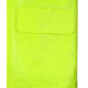 MCR Safety Big Jake 2 PVC/Meta-Aramid Flame Resistant Rain Coat, ANSI Class 3 Hi-Vis Standard, HRC2/CAT2, ARC Rating ATPV 11 cal/cm2, Fluorescent Lime, XL, BJ238CHXL