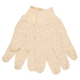 MCR Safety Canvas Work Gloves, Clute Pattern with Knit Wrist, 100% Cotton Canvas, Straight Thumb, Natural, Large, 8100I