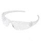 MCR Safety CK1 Series Safety Glasses, Uncoated Lens, Flexible Bayonet Temples, Clear, One Size, CK100