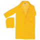 MCR Safety Classic Plus Series Waterproof Raincoat, .35mm PVC/Poly, Detachable Hood and Corduroy Collar, Yellow, S, 240CS