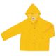MCR Safety Classic Series Waterproof Rain Jacket, .35mm PVC/Poly, Attached Hood, Yellow, 5X, 200JHX5