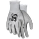 MCR Safety Cut Pro 13 Gauge HyperMax Shell, Cut, Abrasion and Puncture Resistant Work Gloves, PU Coated Palm and Fingertips, Gray/Salt and Pepper, Large, 92743PUL