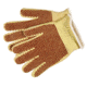MCR Safety Cut Pro Heavy Weight Kevlar Cotton Cut Resistant Work Gloves, 2 Sided Nitrile Blocks, Russet/Yellow, Medium, 9471K