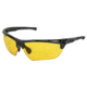 MCR Safety Dominator DM3, Black Frame, Black TPR, Max6 Anti-Fog Lens Coating, Amber, One Size, DM1334PF