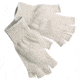 MCR Safety Fingerless String Knit Work Gloves, 7 Gauge Regular Weight, Hemmed Cuff, Natural, Small, 9509SM