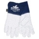 MCR Safety Gloves For Glory Leather Welding Work Gloves, Kevlar Lined, Premium Grain Goatskin Leather, 4.5in Split Cowskin Leather Cuff, White and Blue, Large, Each, 1, 4850KL-EA