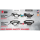 MCR Safety HDX1 Series Safety Glasses, MAX6 Anti-Fog Coating, Removable Elastic Strap, Gray, One Size, HDX112PF