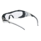 MCR Safety HL1 Series Safety Glasses, Anti-Fog Lens, Non-Slip TPR Temples and Nose Piece, Extended Brow Guard, Clear, One Size, HL110AF