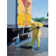 MCR Safety Hydroblast Series 2 Piece Hydroblasting Rain Suit, .28mm PVC/Nylon/PVC, Rain Jacket, Attached Hood and Bib Pants, Yellow, 2X, 3902X2