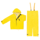 MCR Safety Hydroblast Series 2 Piece Hydroblasting Rain Suit, .28mm PVC/Nylon/PVC, Rain Jacket, Attached Hood and Bib Pants, Yellow, 2X, 3902X2