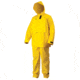 MCR Safety Hydroblast Series 2 Piece Hydroblasting Rain Suit, Jacket, Attached Hood and Bib Pants, .35mm PVC/Poly, Limited Flammability, Yellow, M, FRHBS100M