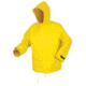 MCR Safety Hydroblast Series Rain Jacket, Attached Hood and Bib Pants, .35mm Neoprene/Nylon Rain, Yellow, M, 8402M