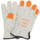 MCR Safety Leather Drivers Work Gloves, CV Grade Grain Pigskin, Fingertips and Watch Your Hands Logo, Keystone Thumb, Beige, Medium, 3413HVIM