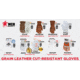 MCR Safety Leather Drivers Work Gloves, Select Grade Cow Grain Leather, Kevlar Lined with Keystone Thumb, Beige, Large, 3204KL