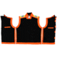 MCR Safety Luminator Break Away Body Warmer, ANSI Class 2 &amp; CSA Class 2, Water Resistant, Insulated, Fleece Liner, Fluorescent Orange, L, BWCCS2SBOL