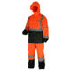 MCR Safety Luminator Breathable Poly/PU Class 3 Jacket, Silver Reflective, Fluorescent Orange, L, 591SJHL