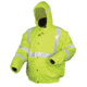 MCR Safety Luminator 4 in 1 Insulated Bomber Jacket, Zip Out Liner, Zip Off Outer Sleeves, Class 3, Fluorescent Lime, XL, BPCL3LXL