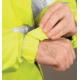 MCR Safety Luminator Reversible Bomber Jacket, PU/Cotton Poly,ANSI Class 3, Attached Hide-Away Hood, Fluorescent Lime, XL, BRCL3LXL