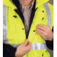 MCR Safety Luminator 4 in 1 Insulated Bomber Jacket, Zip Out Liner, Zip Off Outer Sleeves, Class 3, Fluorescent Lime, XL, BPCL3LXL