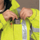 MCR Safety Luminator 4 in 1 Insulated Bomber Jacket, Zip Out Liner, Zip Off Outer Sleeves, Class 3, Fluorescent Lime, XL, BPCL3LXL