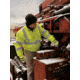 MCR Safety Luminator 4 in 1 Insulated Bomber Jacket, Zip Out Liner, Zip Off Outer Sleeves, Class 3, Fluorescent Lime, XL, BPCL3LXL