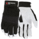 MCR Safety Mechanics Gloves Goatskin Padded Palm, Neoprene Knuckle Strap Spandex Back with Adjustable Hook and Loop Wrist Closure, White, XX - Large, 914XXL
