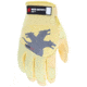 MCR Safety Mechanics Touch Screen Gloves with TaskFit Design, Goat Grain Leather Palm and Nylon Spandex Back, Gold, X - Large, 961XL