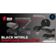 MCR Safety NitriShield Stealth Disposable Nitrile Gloves, Powder Free Industrial Food Service Grade, 9.5in Length, 4 mil Thickness, Black, XX - Large, 6061XXL
