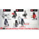 MCR Safety NXG Work Gloves, 13 Gauge Nylon, Nitrile Foam Coated Palm and Fingertips, Black/Gray, Medium, 9673M