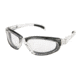 MCR Safety PN120AF PN1 Series Safety Glasses with Clear Anti-Fog Lens, Closed Cell Foam Lining, Clear, One Size, PN120AF