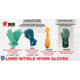 MCR Safety Predaflex Flexible Fully Coated Work Gloves, Nitrile Brushed Interlock Liner, 12in Gauntlet Cuff, Blue/White, Medium, 9792M