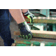 MCR Safety Predator Mechanics Work Gloves, Textured PVC Coated Synthetic Palm, Hi-Vis Spandex Back, Back of Hand Impact Protection, Red/Hi-Vis Lime, XX - Large, PD2901XXL