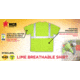 MCR Safety STSCL2MLX4 Hi Vis Safety Work T-Shirts, Soft Poly Birdseye Mesh, Short Sleeve and Tagless Design, ANSI 107 Type R Class 2, Fluorescent Lime, 4X, STSCL2MLX4