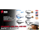 MCR Safety Swagger SR4 Series Safety Glasses, MAX6 Anti-Fog Lenses, TPR from Temples to Nose Piece, Gray, One Size, SR422PF