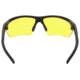 MCR Safety Tier1 T123 Tactical Gear Safety Glasses, Matte Black Frame, Amber MAX6 Superior Anti-Fog Lens, One Size, T12314P