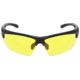 MCR Safety Tier1 T123 Tactical Gear Safety Glasses, Matte Black Frame, Amber MAX6 Superior Anti-Fog Lens, One Size, T12314P