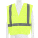 MCR Safety XCL2MLX4 Hi Vis Reflective Safety Vest, ANSI Type R Class 2, Mesh with 2in Silver Stripes, Breakaway Design with Hook and Loop Closures, Fluorescent Lime, 4X, XCL2MLX4