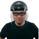 MCR Safety XO Skeleton Headgear 1 Piece Molded Face Shield MAX6 Premium Anti-Fog Coating, Clear, One Size, 104PF