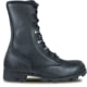 McRae Footwear All-Leather Vulcanized Combat Boot w/ Panama Outsole - Mens, Black, 10, 6189-10
